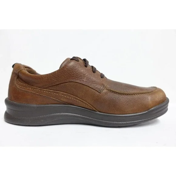 SAS Men Shoes Move On Brown Sz 12 M Medium Leather Lace-Up Comfort Sneakers